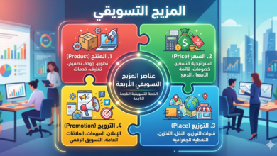 عناصر المزيج التسويقي الأربعة